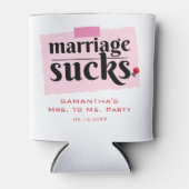 Het huwelijk is klote! Grappig echtscheiding aanko Blikjeskoeler (Voorkant)