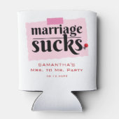 Het huwelijk is klote! Grappig echtscheiding aanko Blikjeskoeler (Achterkant)