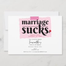 Het huwelijk is klote! Grappig echtscheiding aanko