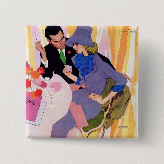 Het huwelijk is niet voor mij. vierkante button 5,1 cm (Voorkant)