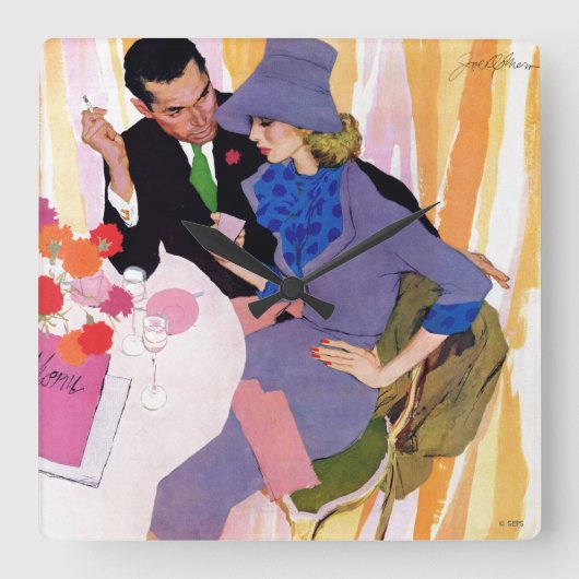 Het huwelijk is niet voor mij. vierkante klok (Voorkant)