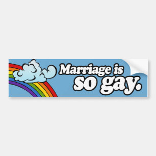 HET HUWELIJK IS ZO HOMO BUMPERSTICKER