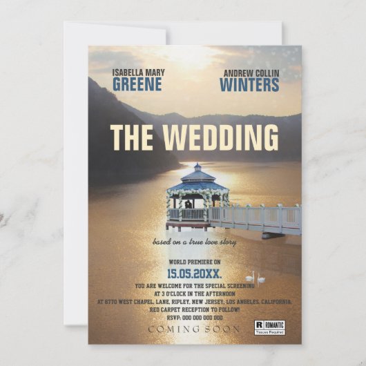 Het huwelijk kaart (Voorkant)