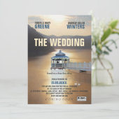 Het huwelijk kaart (Staand voorkant)