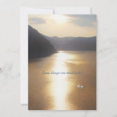 Het huwelijk kaart (Achterkant)