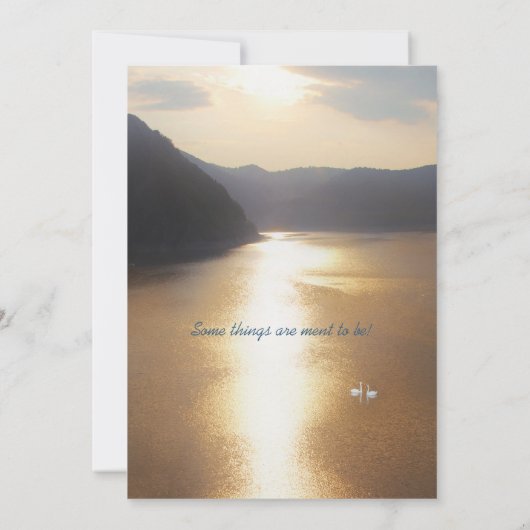 Het huwelijk kaart (Achterkant)