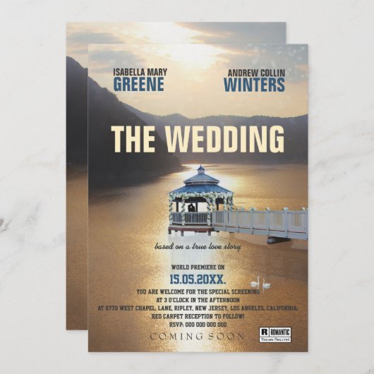 Het huwelijk kaart (Voorkant / Achterkant)