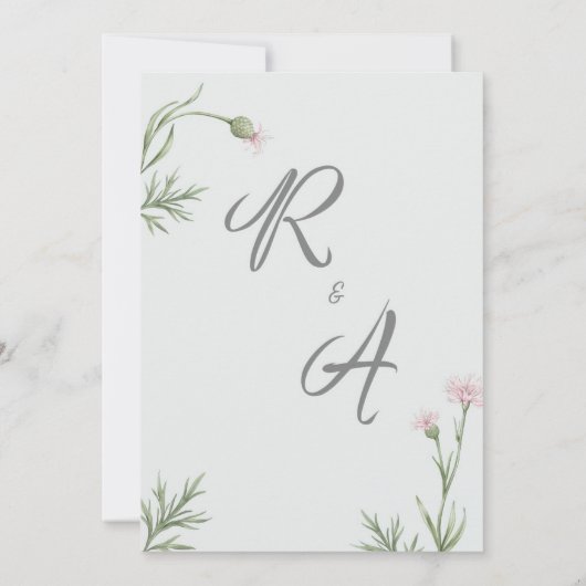 Het huwelijk kaart (Achterkant)