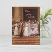 Het huwelijk kaart (Staand voorkant)