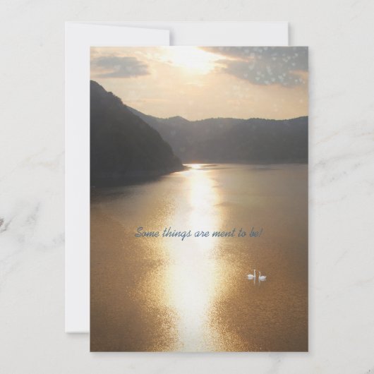 Het huwelijk kaart (Achterkant)