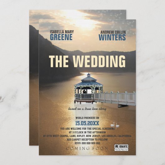 Het huwelijk kaart (Voorkant / Achterkant)