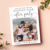 Het huwelijk na de Ontvangst van de Foto van de Pa Aankondigingskaart