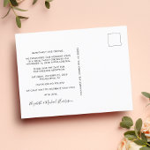 Het huwelijk na de Ontvangst van de Foto van de Pa Aankondigingskaart