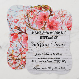 Het huwelijk nodigt Gemengde Half en Halve Ontwerp Kaart