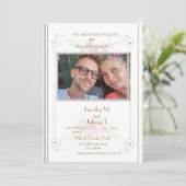 Het huwelijk nodigt Gepersonaliseerd Adres van de Kaart (Staand voorkant)