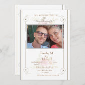 Het huwelijk nodigt Gepersonaliseerd Adres van de Kaart (Voorkant / Achterkant)