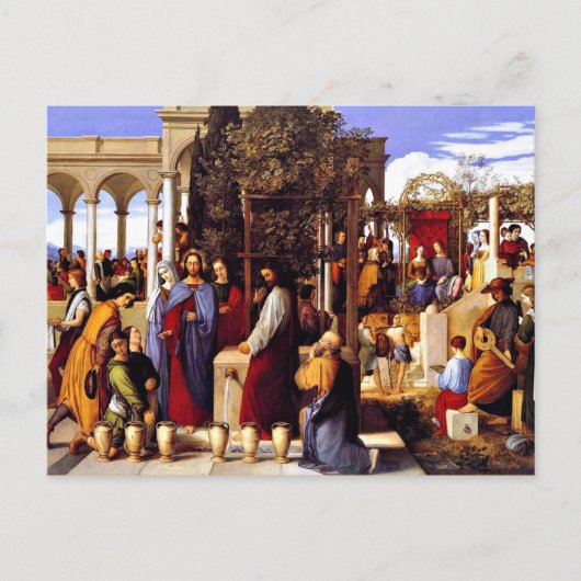 Het huwelijk op Cana Briefkaart (Voorkant)