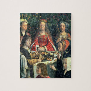 Het huwelijk op Cana, details van de bruid en de s Legpuzzel