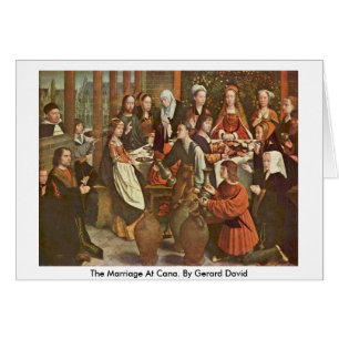 Het huwelijk op Cana. Door Gerard David