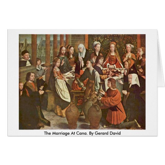 Het huwelijk op Cana. Door Gerard David (Voorkant Horizontaal)