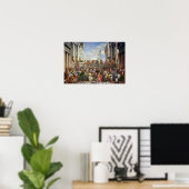 Het huwelijk op Cana door Paolo Veronese - Poster (Thuiskantoor)