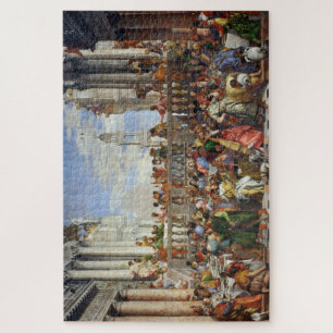 Het huwelijk op Cana Paolo Veronese schilderij Legpuzzel