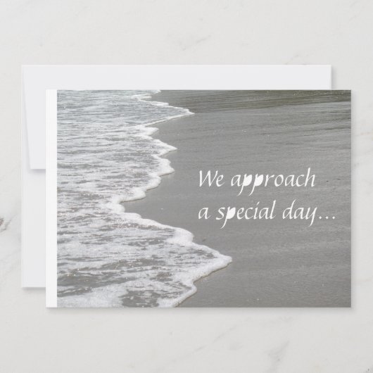 Het huwelijk op de zand... kaart (Voorkant)