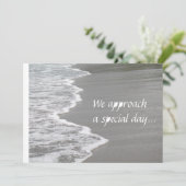 Het huwelijk op de zand... kaart (Staand voorkant)