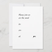 Het huwelijk op de zand... kaart (Achterkant)