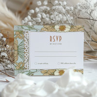 Het huwelijk RSVP neemt  Kunst Nieuwe door Mucha I