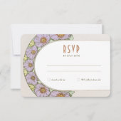 Het huwelijk RSVP neemt  Kunst Nieuwe door Mucha I Kaart (Voorkant)