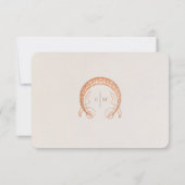 Het huwelijk RSVP Tussenvoegsel  Kunst Nieuwe door Kaart (Achterkant)