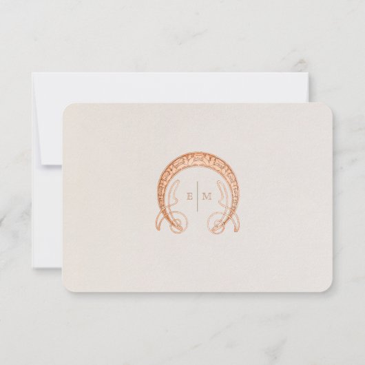 Het huwelijk RSVP Tussenvoegsel  Kunst Nieuwe door Kaart (Achterkant)