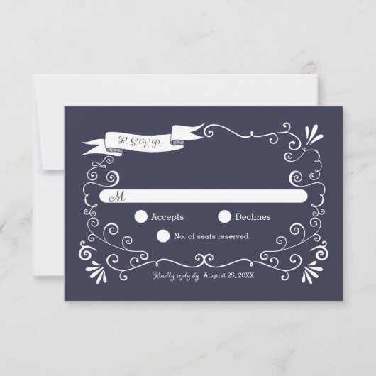 Het Huwelijk RSVP van Boho van de Wervelingen (Voorkant)