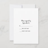 Het Huwelijk RSVP van de Schuur van het Land van (Achterkant)