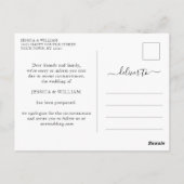 Het huwelijk ruilt de Datum Gemende Rozen van de D Briefkaart (Achterkant)