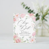 Het huwelijk ruilt de Datum Gemende Rozen van de D Briefkaart (Staand voorkant)