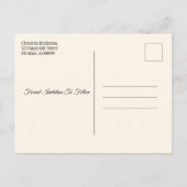 Het huwelijk sparen de Datum herfst verlaten onbes Aankondigingskaart (Achterkant)