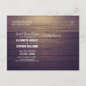 Het huwelijk sparen de Datum van herfst laat pompo Aankondigingskaart (Achterkant)