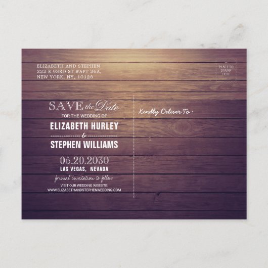 Het huwelijk sparen de Datum van herfst laat pompo Aankondigingskaart (Achterkant)