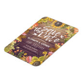 Het huwelijk sparen de Datum van herfst laat pompo Magneet (Linkerzijde)