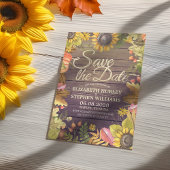 Het huwelijk sparen de Datum van herfst laat pompo Save The Date
