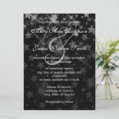 Het huwelijk sparen de Datum Zilveren Glitter Star Save The Date (Staand voorkant)