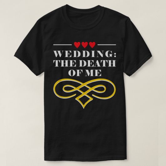 Het huwelijk tussen de dood van mijn bride en brut t-shirt (Design voorkant)
