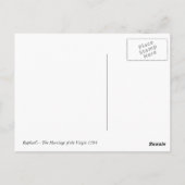 Het huwelijk tussen de Maagd en de briefkaarten Ra (Achterkant)