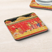 Het huwelijk tussen de ouders van Krishna, uit een Drankjes Onderzetter (Linkerzijde)