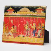 Het huwelijk tussen de ouders van Krishna, uit een Fotoplaat (Zijkant)