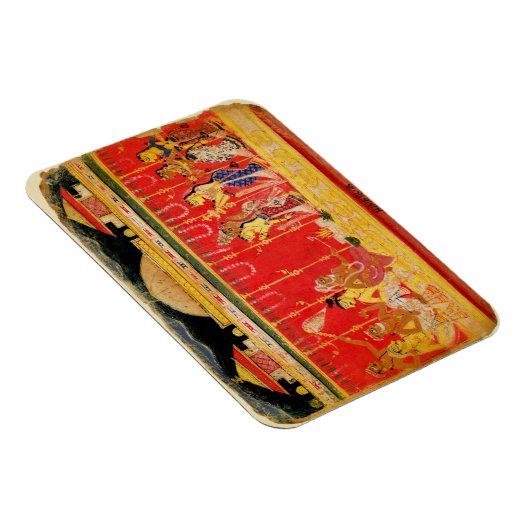 Het huwelijk tussen de ouders van Krishna, uit een Magneet (Rechterzijde)