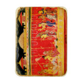 Het huwelijk tussen de ouders van Krishna, uit een Magneet (Verticaal)