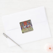 Het huwelijk tussen de Renaud Montauban en Clariss Vierkante Sticker (Envelop)